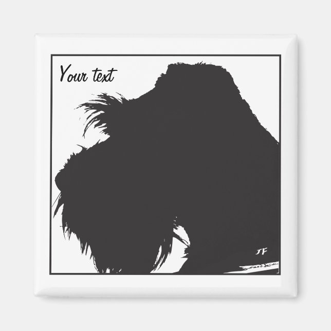 Schnauzer Magnet (Front)