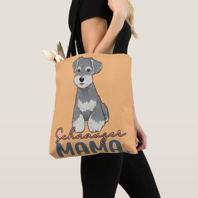 Schnauzer Mama  Tote Bag (Close Up)