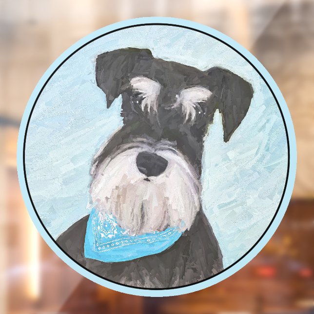 Schnauzer (Miniature) Painting - Cute Original Dog (Sheet 2)