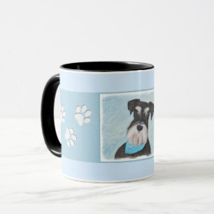 Schnauzer (Miniature) Painting - Cute Original Dog Mug