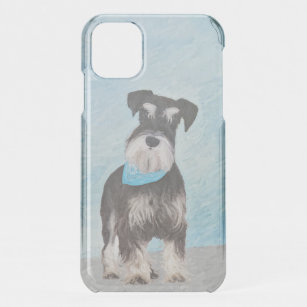 Schnauzer (Miniature) Painting - Cute Original Dog iPhone 11 Case