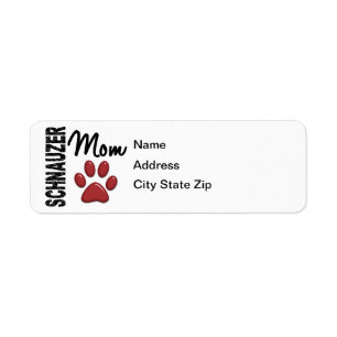Schnauzer Mum 2 Return Address Label