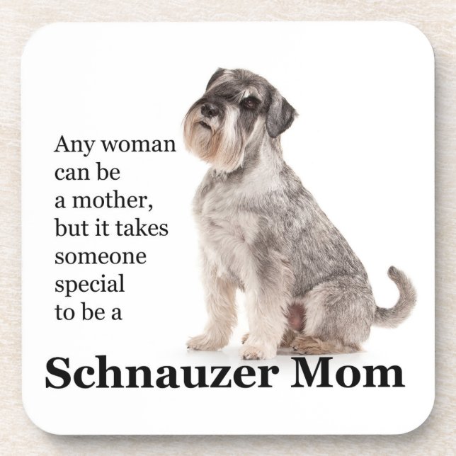 Schnauzer Mum Coaster Set (Front)