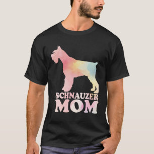 Schnauzer Mum Colourful Schnauzer Dog Mum Mothers T-Shirt