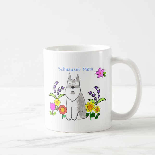 Schnauzer Mum Mug (Right)