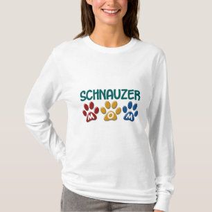 SCHNAUZER Mum Paw Print 1 T-Shirt