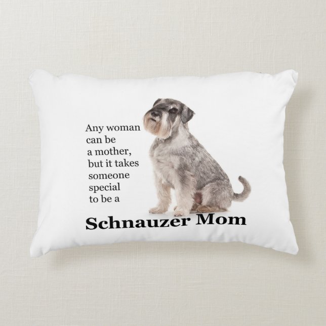 Schnauzer Mum Pillow (Front)
