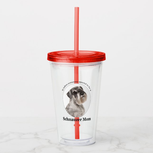 Schnauzer Mum Tumbler (Front)