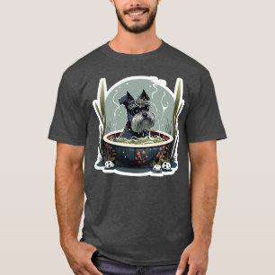 Schnauzer Noodle Hot Tub Schnauzer Series T-Shirt