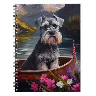Schnauzer on a Paddle: A Scenic Adventure Notebook