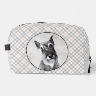 Schnauzer Painting Giant Cropped Original Dog Art Dopp Kit