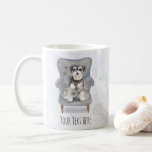 Schnauzer Personalized Mug<br><div class="desc">This personalized Schnauzer mug can be personalized with any message and is the perfect gift for any dog lover!</div>