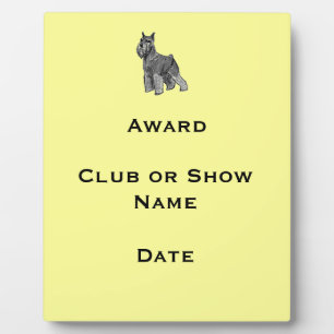 Schnauzer Plaque