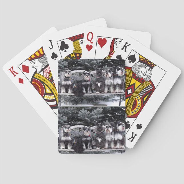 Schnauzer Playing Cards (Back)