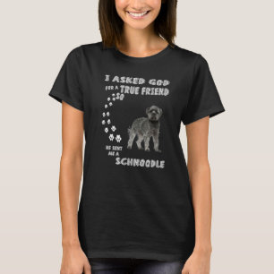 Schnauzer Poodle Dog Quote Mum Dad Costume Cute Sc T-Shirt