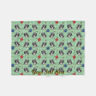 Schnauzer Portrait Fleece Blanket