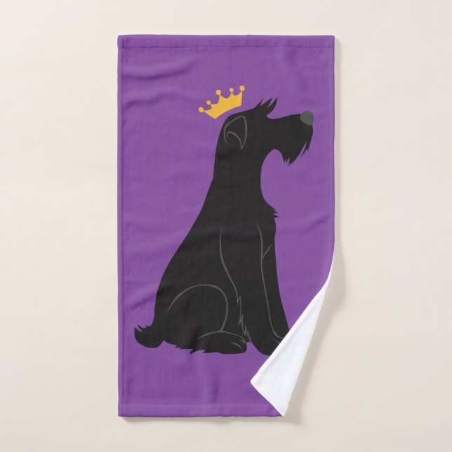 Schnauzer Prince Bath Towel Set (Hand Towel)