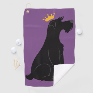 Schnauzer Prince Golf Towel