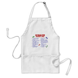 SCHNAUZER Property Laws 2 Standard Apron