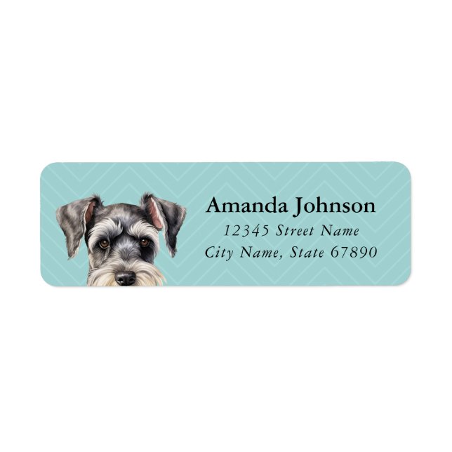 Schnauzer Return Address Labels (Front)