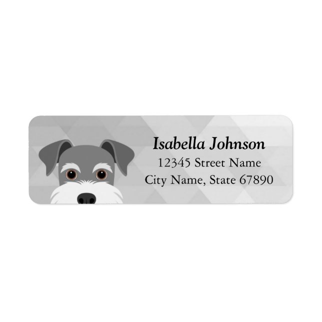 Schnauzer Return Address Labels (Front)