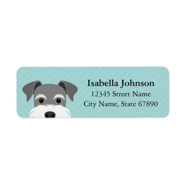 Schnauzer Return Address Labels (Front)