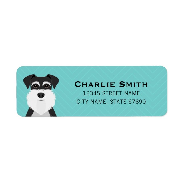 Schnauzer Return Address Labels (Front)