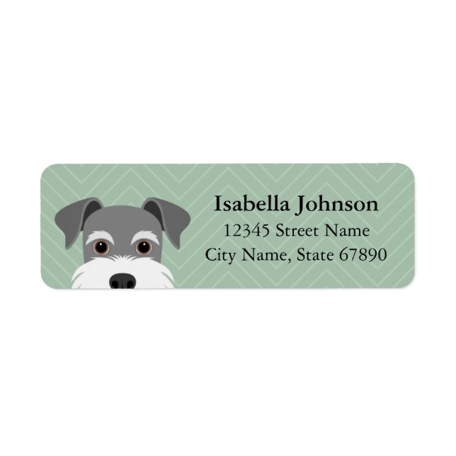 Schnauzer Return Address Labels (Front)