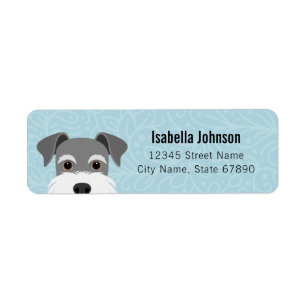 Schnauzer Return Address Labels