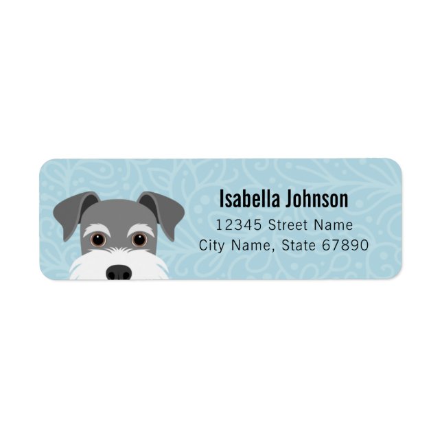 Schnauzer Return Address Labels (Front)