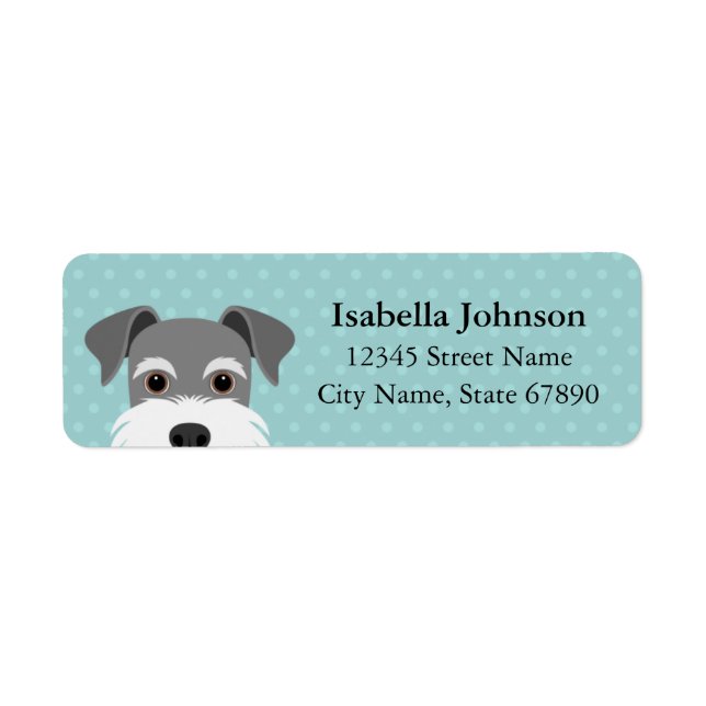 Schnauzer Return Address Labels (Front)