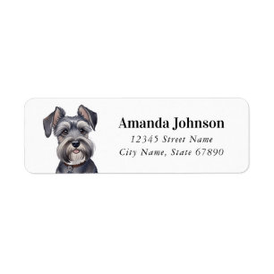 Schnauzer Return Address Labels