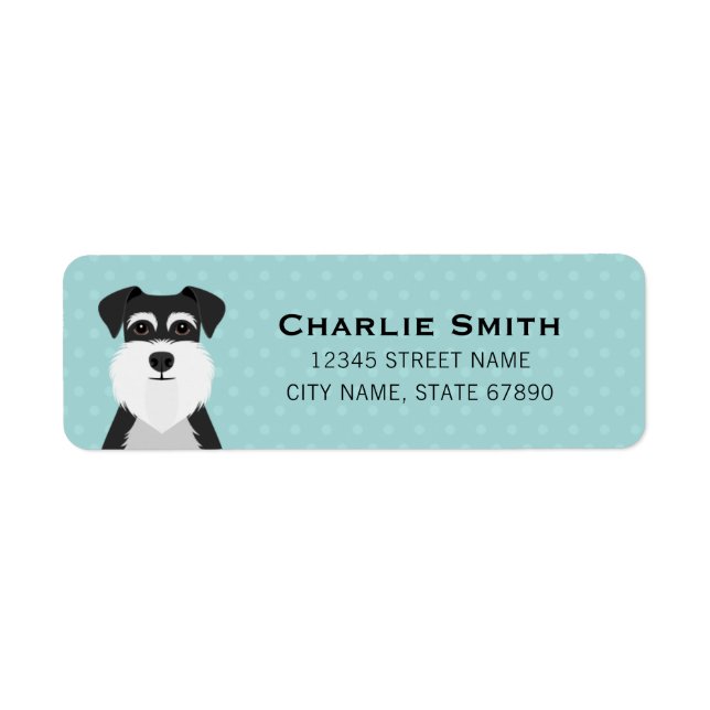 Schnauzer Return Address Labels (Front)