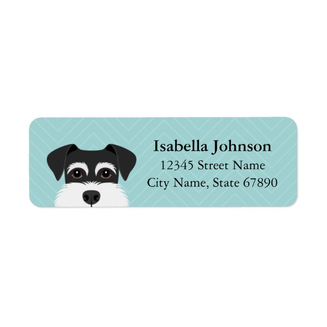 Schnauzer Return Address Labels (Front)