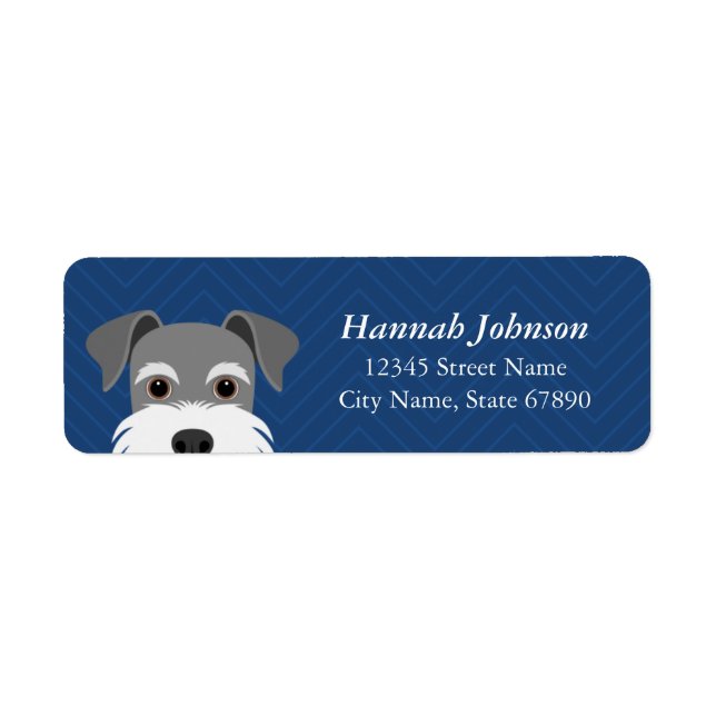 Schnauzer Return Address Labels (Front)