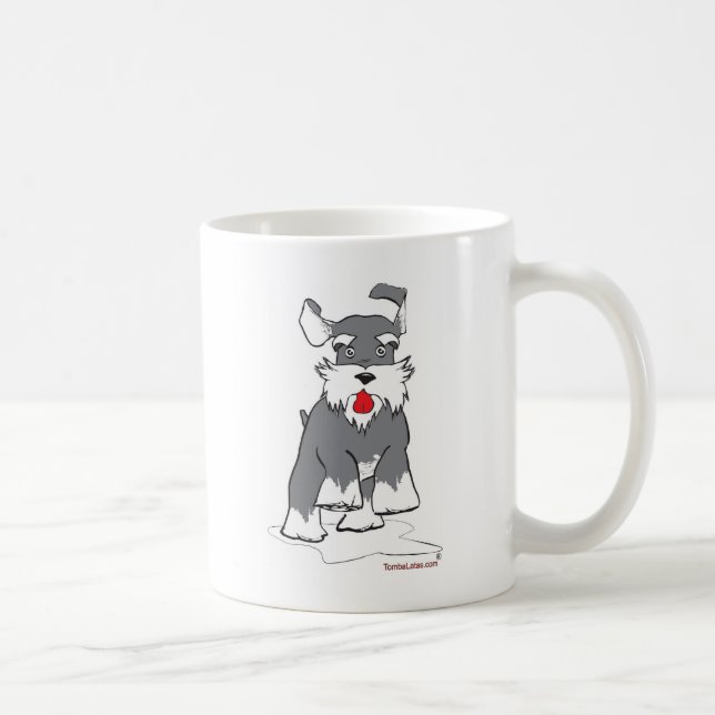 Schnauzer Running Coffee Mug (Right)