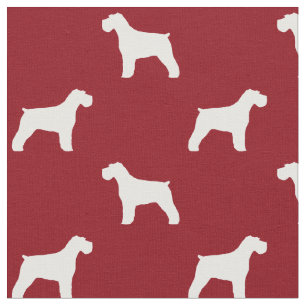 Schnauzer Silhouettes Pattern Fabric