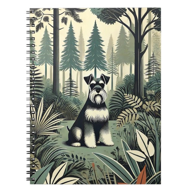 Schnauzer Spiral Photo Notebook (Front)