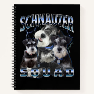 Schnauzer Squad - Bootleg Rap Style Notebook