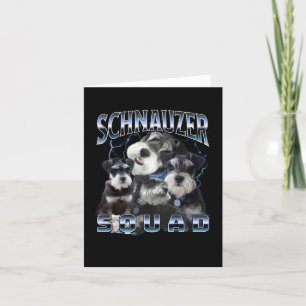 Schnauzer Squad - Bootleg Rap Style Thank You Card