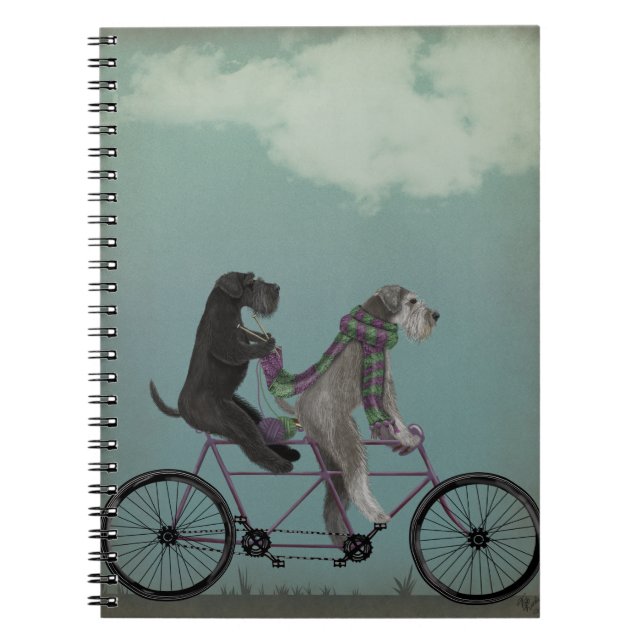 Schnauzer Tandem Notebook (Front)