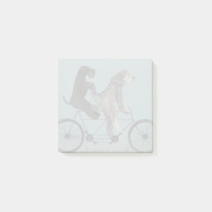 Schnauzer Tandem Post-it Notes