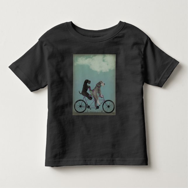 Schnauzer Tandem Toddler T-Shirt (Front)