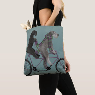 Schnauzer Tandem Tote Bag