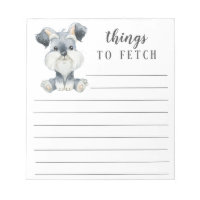 Schnauzer Things to Fetch