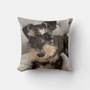 Schnauzer Throw Pillow