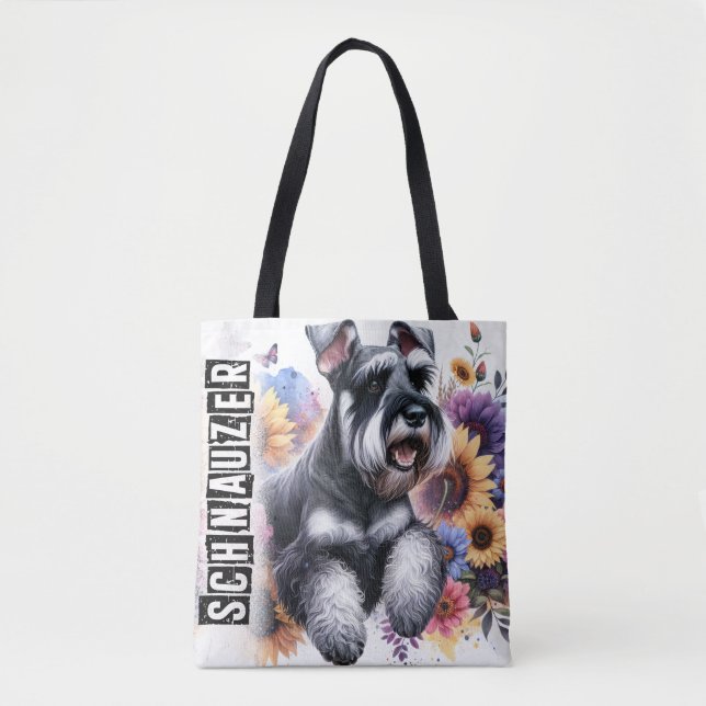 Schnauzer Tote Bag (Front)