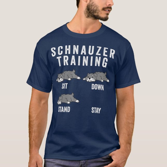 Schnauzer Training Dog T-Shirt (Front)