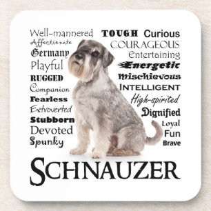 Schnauzer Traits Coaster Set