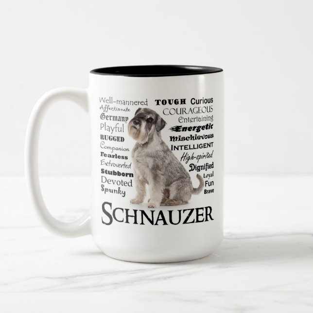 Schnauzer Traits Mug (Left)